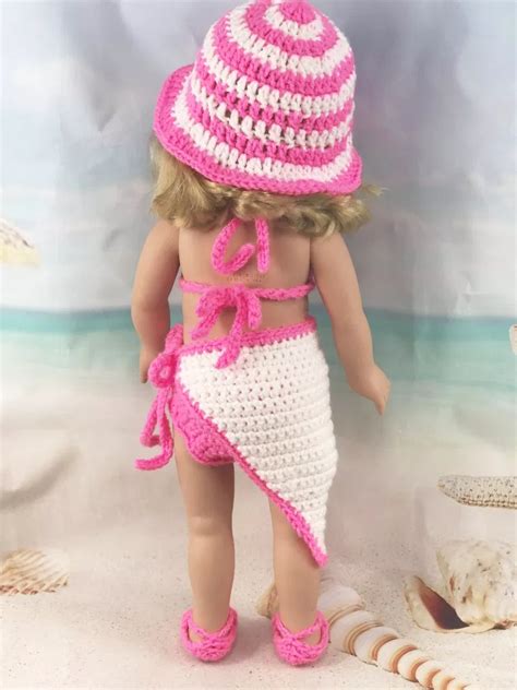 swimwear crochet pattern adoring doll clothes doll clothes american girl crochet doll