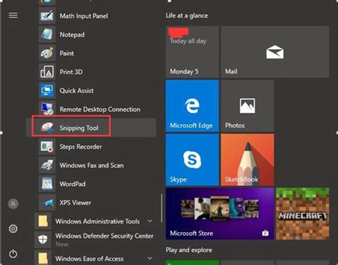 Windows 10 Snipping Tool Use Snipping Tool To Capture Screenshots On