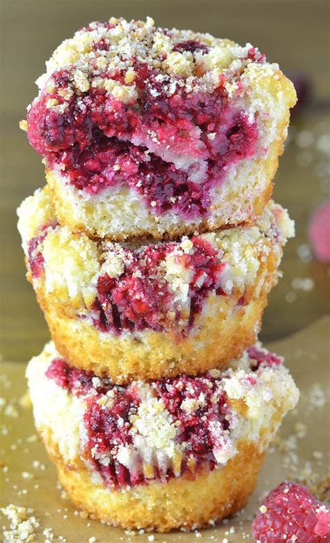 Raspberry Streusel Muffins A Breakfast Muffin Recipe With Raspberries