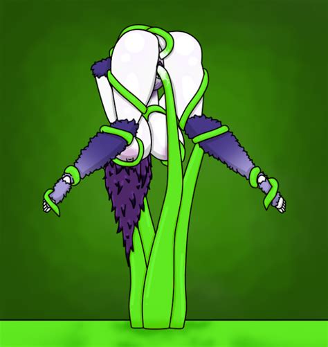 Rule 34 Feraclaw Fur Clothing Green Tentacles Purple Eyes Purple Fur Purple Hair Purple