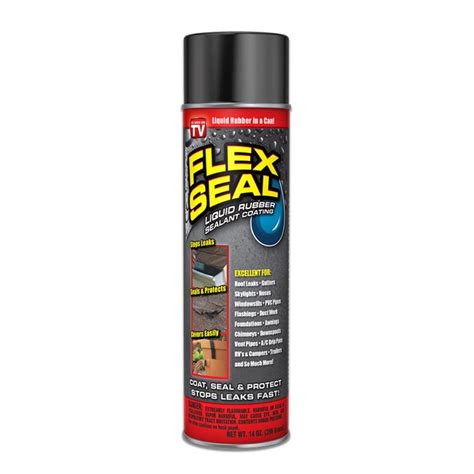 Flex Seal 14 Fl Oz Black Aerosol Spray Rubberized Coating At