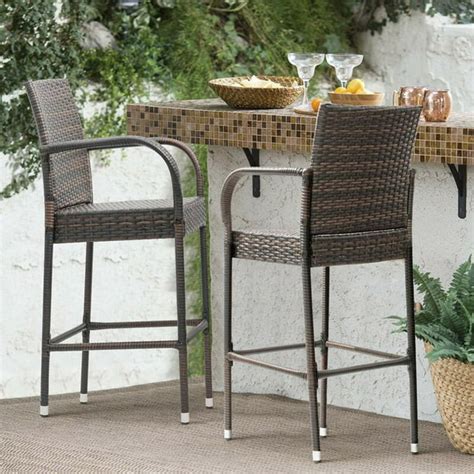 Outdoor Bar Stools 24 Inches High Outdoor Patio Furniture Wicker