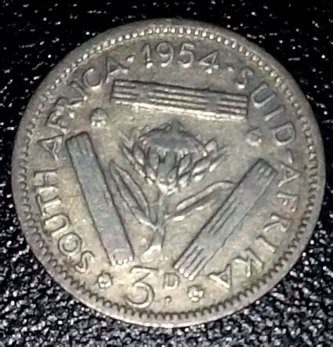 3 Pence 1954 Union Of South Africa 1910 1961 South Africa Coin