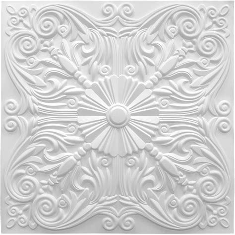 Art3d Decorative Ceiling Tile 2x2 Glue Up Lay In Ceiling Tile 24x24 Pack Of 12pcs Spanish