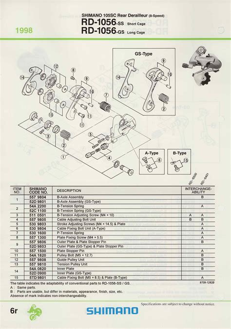 Shimano Spare Parts Catalogue 1998 Scan 4