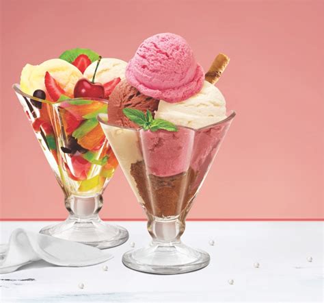 buy sundae cool ice cream bowl 198ml set of 2 treo by milton