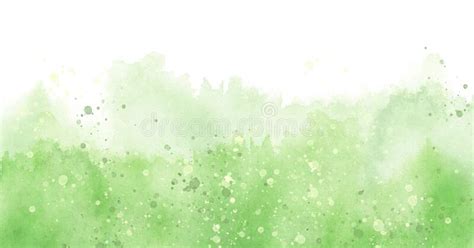 Watercolor Abstract Green Spot Blot Colorful Vintage Background