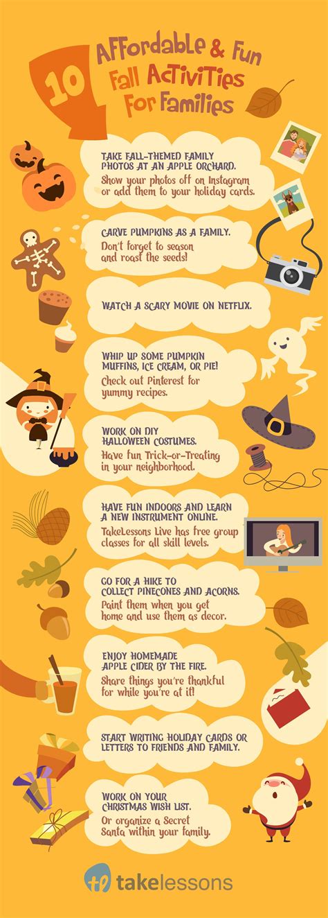 64 Affordable And Fun Fall Activities For Families [infographic]