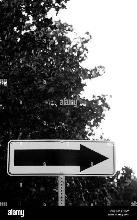 One Way Sign Stock Photo Alamy