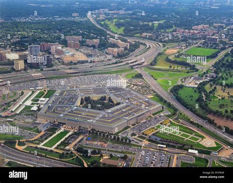 Aerial View Of The United States Pentagon The Department Of Defense
