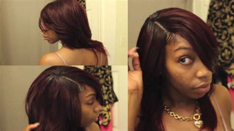 Realistic Invisible Part Quick Weave Making Baby Hairs Kennysweets