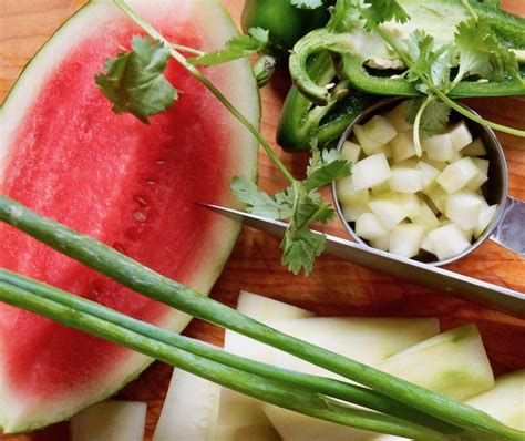 Watermelon Salsa With Cucumber Cooking On The Weekends