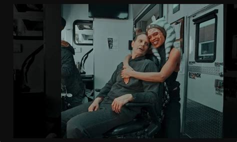 Rosario Dawson’s Ahsoka Hugs Michael Biehn In The Mandalorian Bts Image Movie News