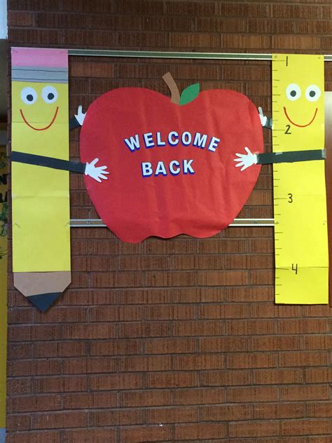 Welcome Back To School Bulletin Board School Crafts Preschool