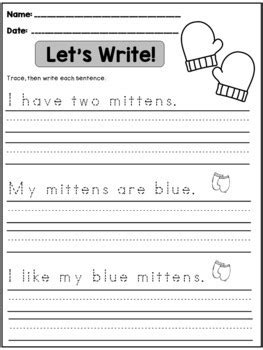 winter handwriting practice sentences  danas
