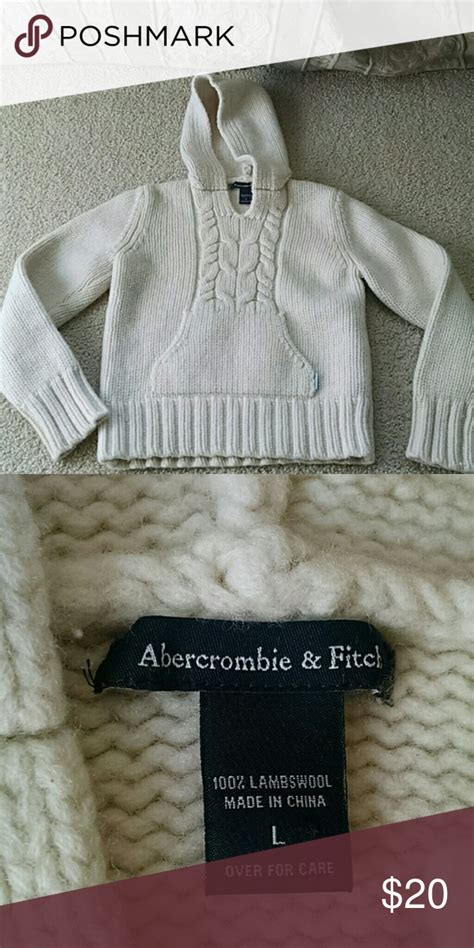 Ivory Lambswool Abercrombie And Fitch Sweater Lambswool Clothes Design Sweater Hoodie