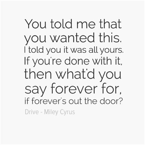 Miley Cyrus Lyric Quotes Quotesgram