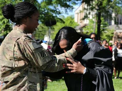 Soldier Surprises Mom At Graduation