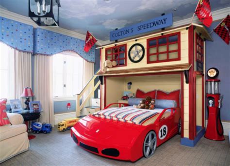 15 Super Cool Car Themed Childs Bedroom Designs