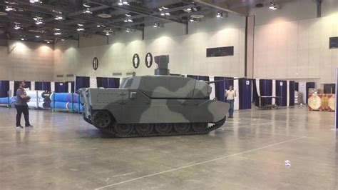 Bae Systems Armed Robotic Combat Vehicle Arcv Enters Hall Youtube