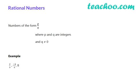 What Are Rational Numbers With Examples And Video Teachoo