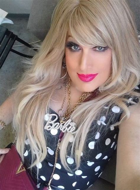 Halloween Party Dress Transgender Girls Gorgeous Blonde Straight