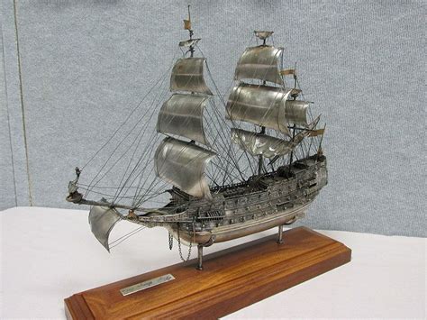 Royal Sovereign Silver Sailing Ship Model Continental