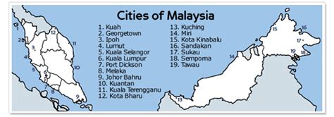 Thus, george town is the only city in malaysia to have been conferred city status twice. Map of Malaysia, city maps, state maps and maps with ...
