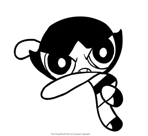 Drawing Buttercup In Combat The Powerpuff Girls Coloring Page 54900 Hot Sex Picture