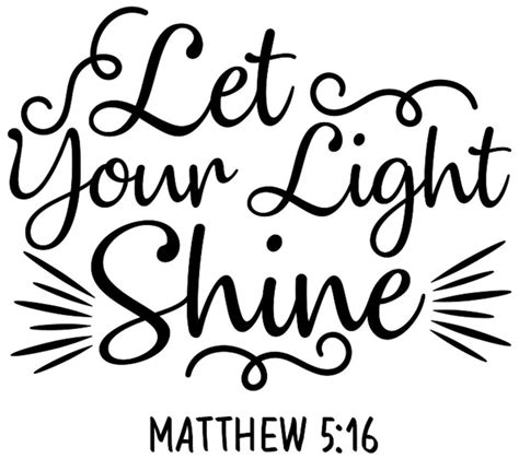 Let Your Light Shine Matthew 516 Svg Png Jpeg Etsy Canada