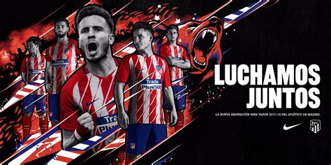 Club atlético de madrid, s.a.d., commonly referred to as atlético de madrid in english or simply as atlético or atleti, is a spanish professional football club based in madrid, that play in la liga. Atlético Madrid 17-18 Home Kit Released - Footy Headlines