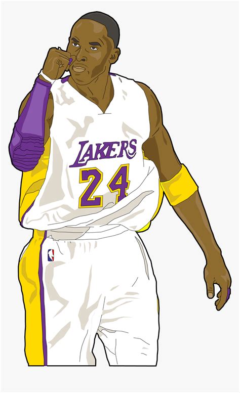 Kobe Bryant Clipart Png Kobe Bryant Cartoon Png Transparent Png