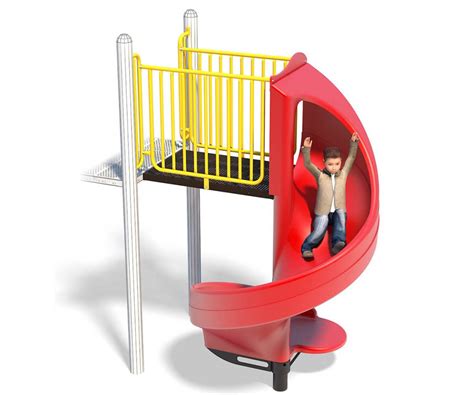 Spiral Slide For Playground Commercial Playground Slides