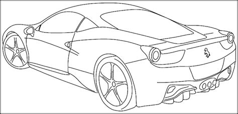 Printable sports car coloring pages for kids & teens. Download or print