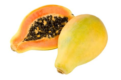 Yellow Papaya Stock Image Image Of Isolated Healthy 4188513