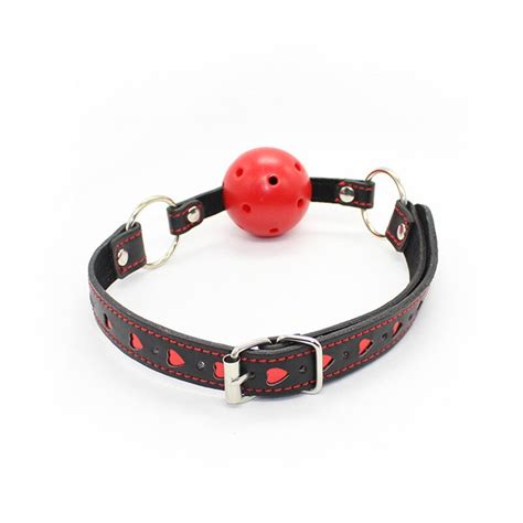 Bdsm Mouth Ball Gag For Women Men Red Heart Fetish Adult Products Slave