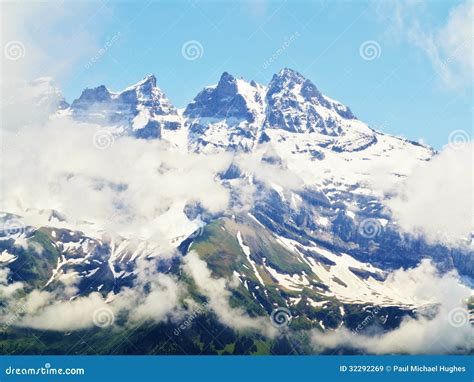 Snow Capped Mountain View Landscape Alps Stock Image Image Of Sports
