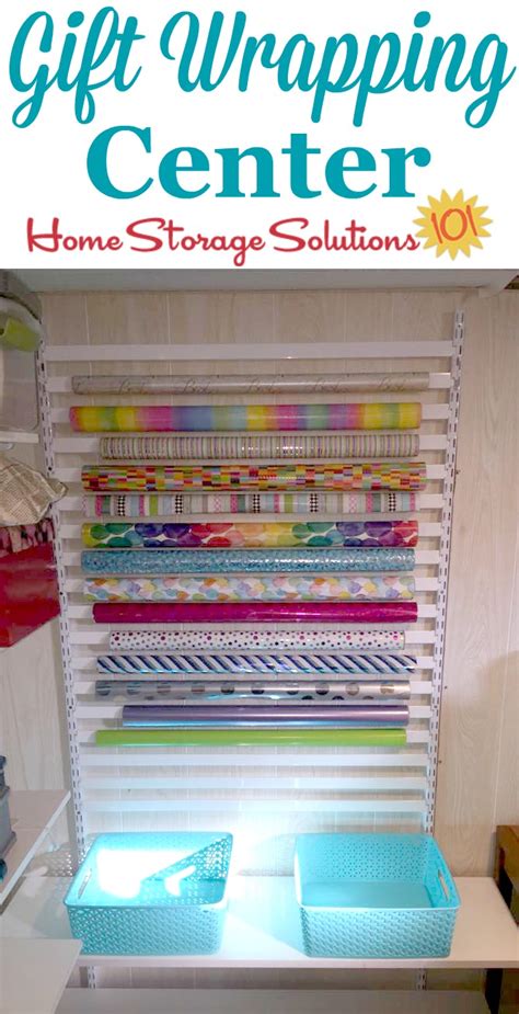 Storage racks and bags feature different sections to hold all of your crafting essentials and keep them within easy reach. Wrapping Paper Storage Solutions For All Your Gift Wrap ...