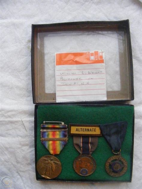 3 Named Ww1 Us Military Medalsvictory Medal With 2 Barsamerican