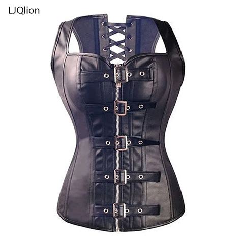 Body Shaper Top Womens Gothic Steampunk Waist Trainer Corset Lace Up
