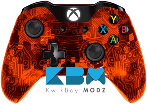 Custom Orange Camotech Xbox One Controller Kwikboy Modz
