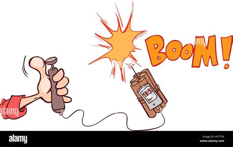 Boom Der Dynamit Comic Buch Explosion Stock Vektorgrafik Alamy