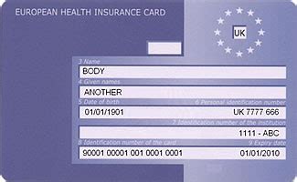 The european health insurance card and new uk global insurance card from the nhs covers you against illness or injury when abroad. Healthcare: hospitals/doctors/dentists/opticians in UK/Britain/England