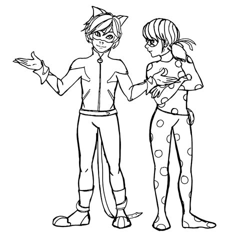 Coloring Pages : Miraculousles Of Ladybug Cat Noirlks With Coloring