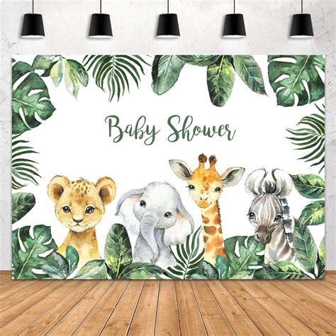 Buy Aperturee Safari Animals Baby Shower Backdrop Jungle Woodland
