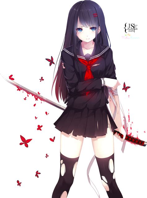 Los 40 Renglones Bloody Butterfly ~ Anime Render By ~mikushooter