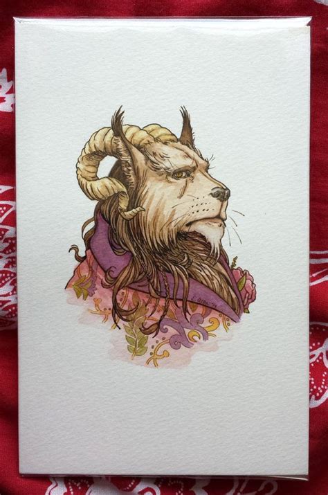 Original Watercolor Painting Fairy Tale Beast Etsy Original