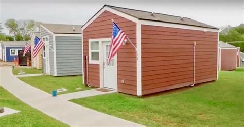 Community Builds A Village Of Tiny Houses For Homeless Veterans