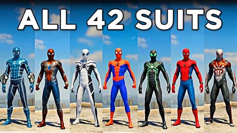 All Spider Man Suits Costumes Marvel S Spider Man Ps Youtube