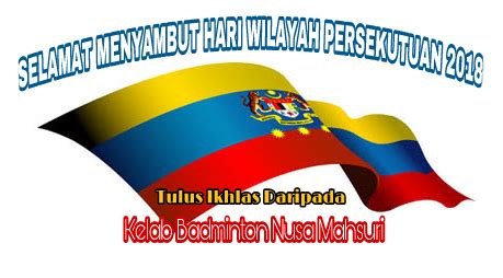 26, jalan tun hussein, presint 4. Nusa Mahsuri BC: Selamat menyambut Hari Wilayah Persekutuan